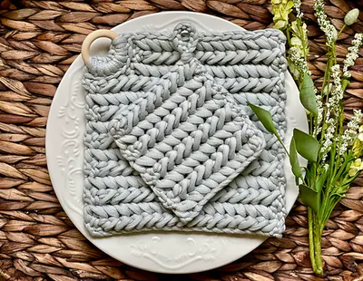 Herringbone Trivet Set