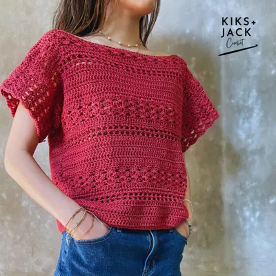 Holiday Lace & Mesh Crochet Top
