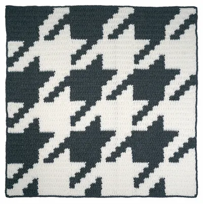 Houndstooth Squares Blanket