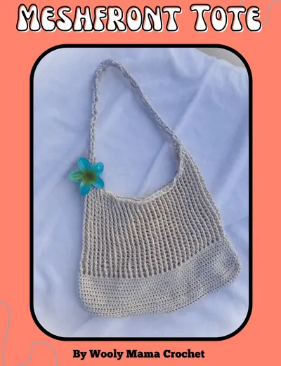 How to Crochet the Meshfront Tote: Easy Cute & Sturdy Beach Bag!