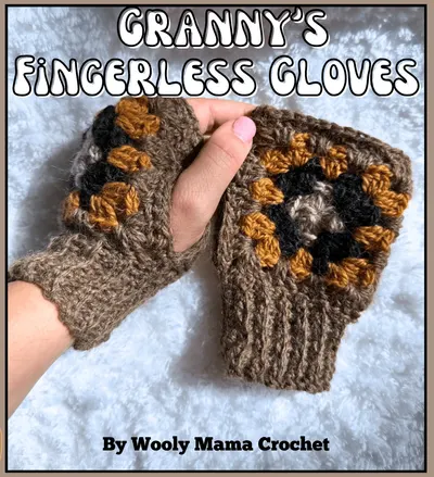 How to Make Granny's Fingerless Gloves: FREE CROCHET PATTERN