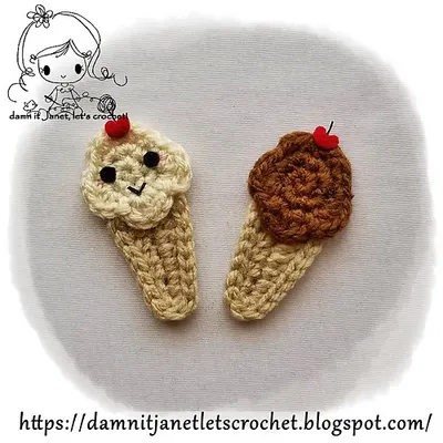 Ice Cream Cone Applique