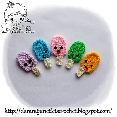 Ice Cream Popsicle Applique