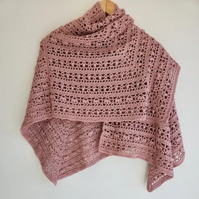 In Bloom Ruana-shawl