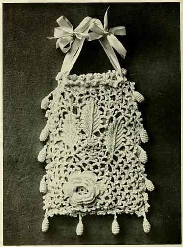 Irish Crochet Reticule Bag