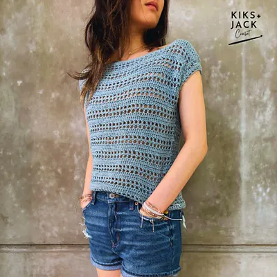 Jasper Easy Mesh Summer Crochet Top