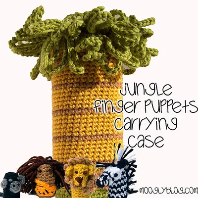 Jungle Finger Puppets Carrying Case