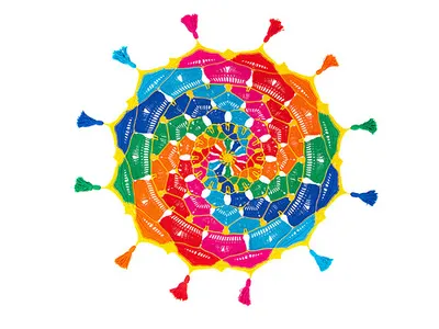 Kaleidoscope Mandala Throw