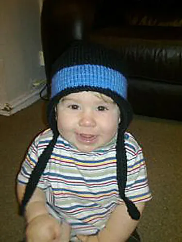 Kat's Kiddies "Two Sticks" Ear Flap Ski Hat