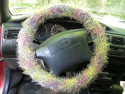 Kawaii steering wheel cozy