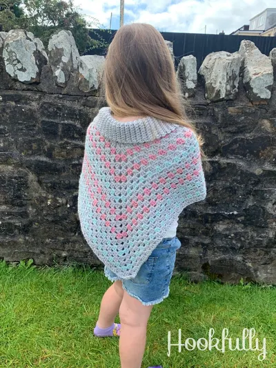 Kids Turtleneck Poncho