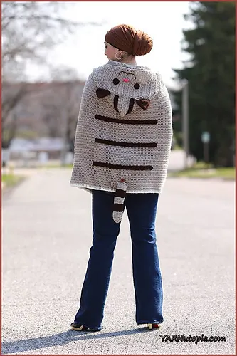 Kitty Cat Crochet Poncho