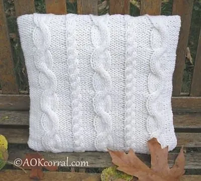Knit Cable Pillow Pattern