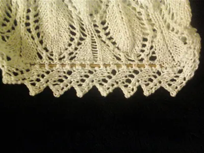 Knitted Edging for Doily Material