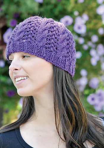 Lace and Cable Hat