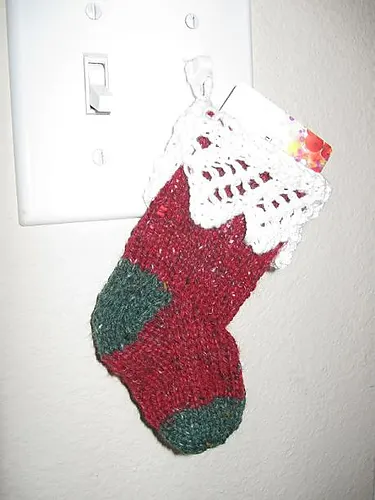 Lace Stocking Gift Card Holder