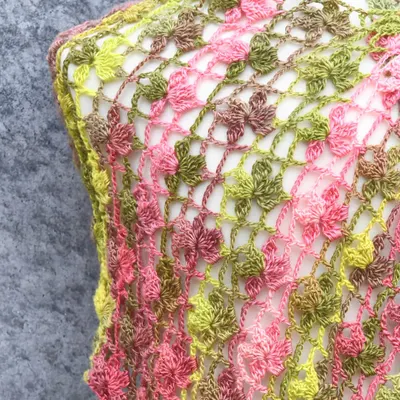 Lacy Rectangle Shawl | On The Vine Free Crochet Pattern