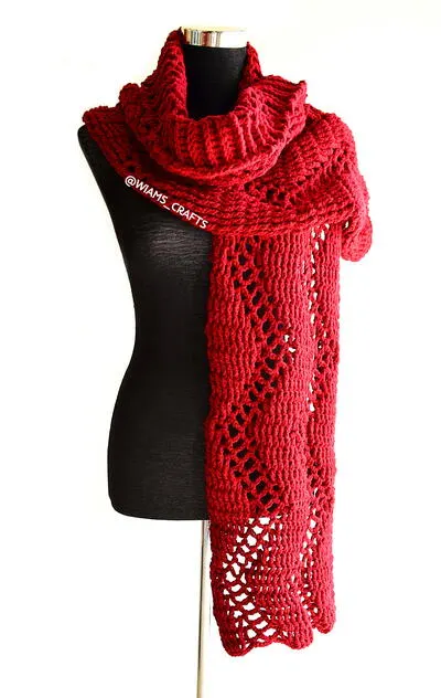 Lacy Zigzag Scarf