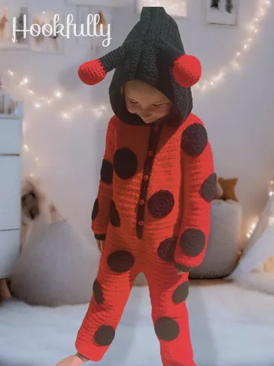 Ladybug Onesie Pajamas