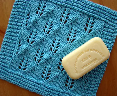 Leaf Lace Washcloth