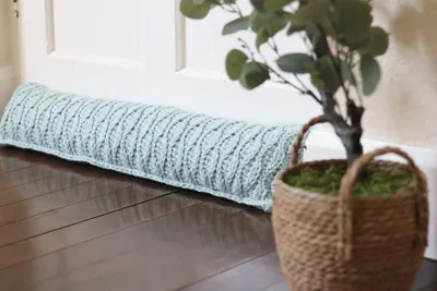 Learn How to Crochet a Textured Draught Excluder