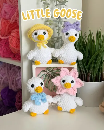 Little No-Sew Goose Plush Free Crochet Pattern – Amigurumi