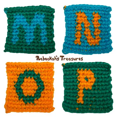 M to P Block Squares
