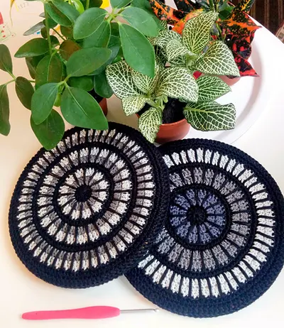 Mandala Hot Pad Trivet Cover