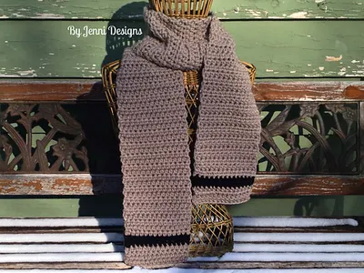 Men's Chunky Stripe Scarf