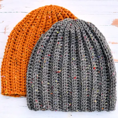 Men's Crochet Ribbed Hat Pattern Free Skater Beanie