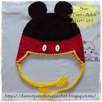 Mickey Mouse Beanie with Earflaps