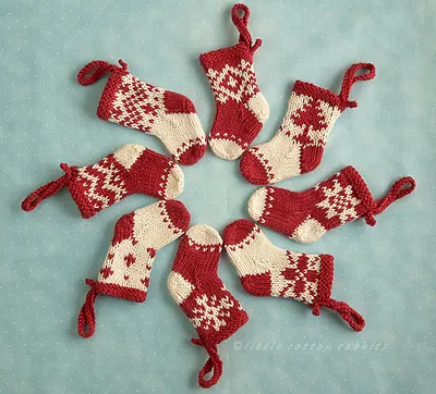 Mini Christmas Stocking Ornaments
