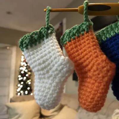 Mini Christmas Stocking Ornaments