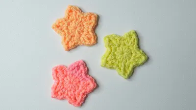 Mini Crochet Star Appliqué
