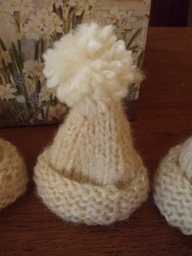 Mini Homespun Santa Hat