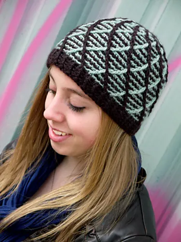 Mint Chocolate Beanie (Crochet)