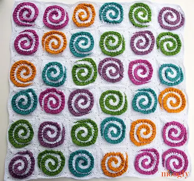 Modern Rose Afghan