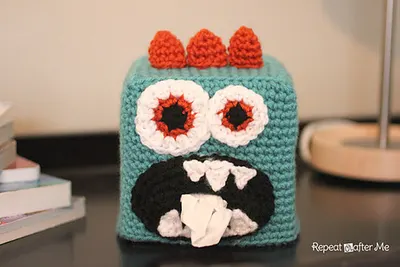 monster kleenex box cover