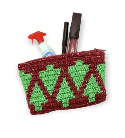Mosaic Pouch Christmas Trees