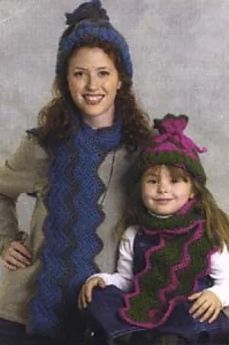 Mother-and-child Tube Hat & Scarf (Scarf)