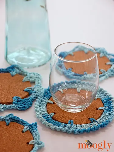 Nautical Crochet Coasters
