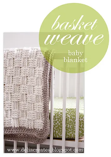 Nesting: Basket Weave Crochet Baby Blanket