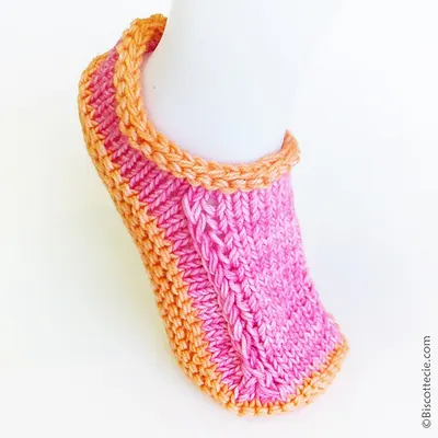 Non-Felted Slippers Biscotte's version