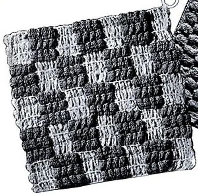 Non-Skid Checker Potholder #9068