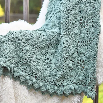Octagon Lace Throw Free Crochet Pattern
