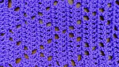 Offset Triangle Filet Crochet Stitch