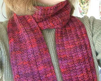 One Row Handspun Scarf