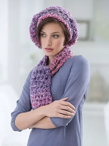 One Skein Beret and Scarf Set (Scarf)