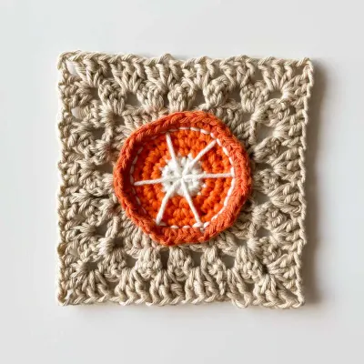 Orange Granny Square