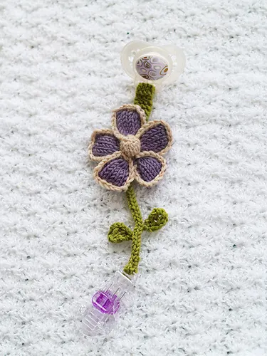 Pacifier Clips: Flower